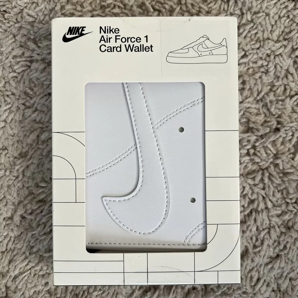 Nike Air Force 1 Card Wallet Triple White - Brand New